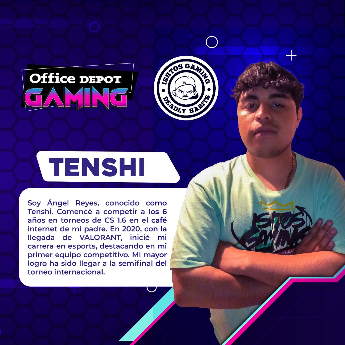 🎮 ¡Este jueves de gaming no te lo puedes perder! 🎮

Acompáñanos en colaboración con <a href="/OfficeDepotGT/">Office Depot Guatemala</a>  y demuestra tus habilidades junto a ISH Tenshi, quien estará disponible de 4:00 a 6:00 PM para retarte y medir tu nivel. 🔥

En vivo desde twitch.tv/officedepotgam…

#DeadlyHabits
