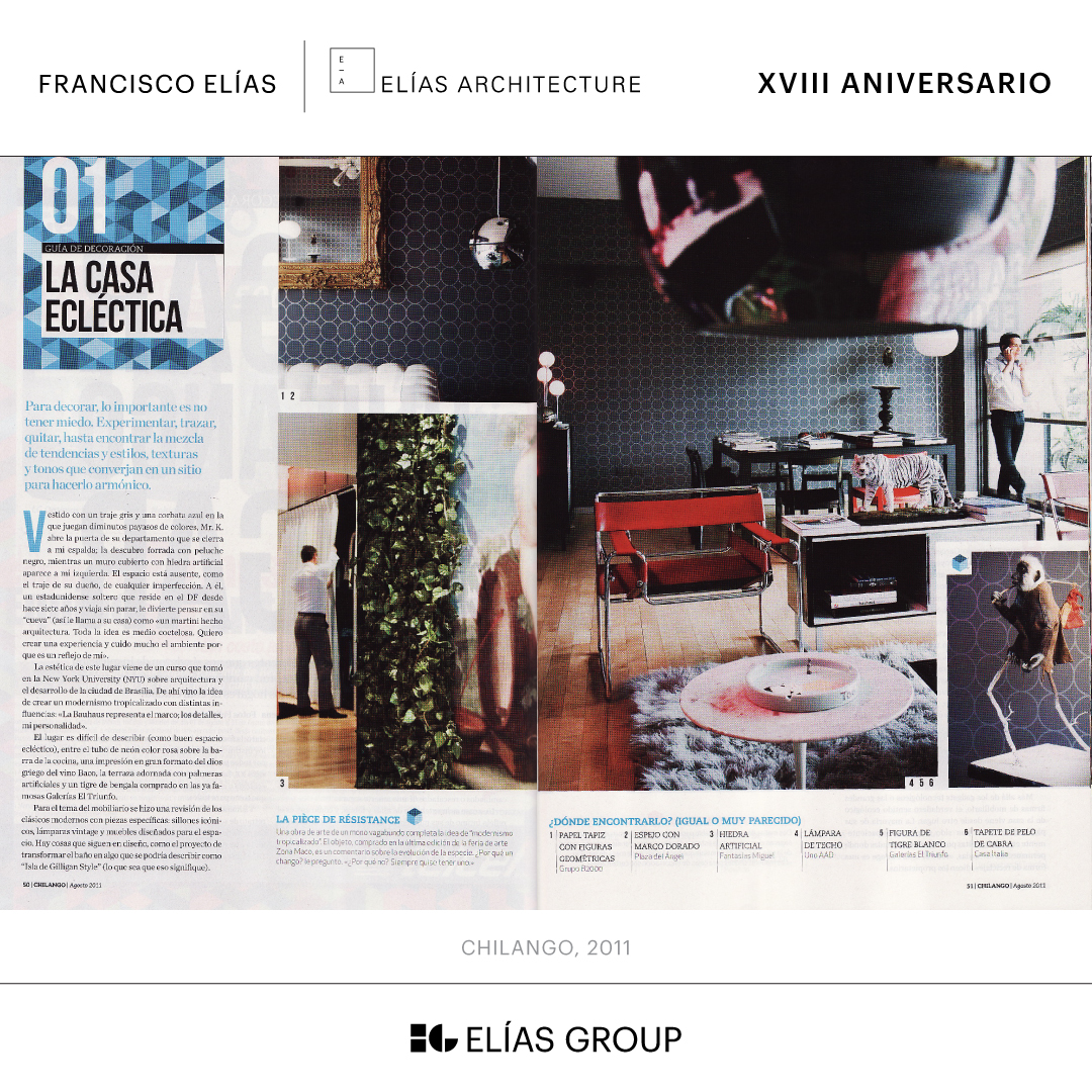 Elias_Group's tweet photo. XVIII ANNIVERSARY | Studio Francisco Elías &amp; ELÍAS ARCHITECTURE

By ELÍAS GROUP

#StudioFranciscoElias #EliasArchitecture #EliasGroup

@EPEPEPv @mauelias https://t.co/zOGo2pjEZK