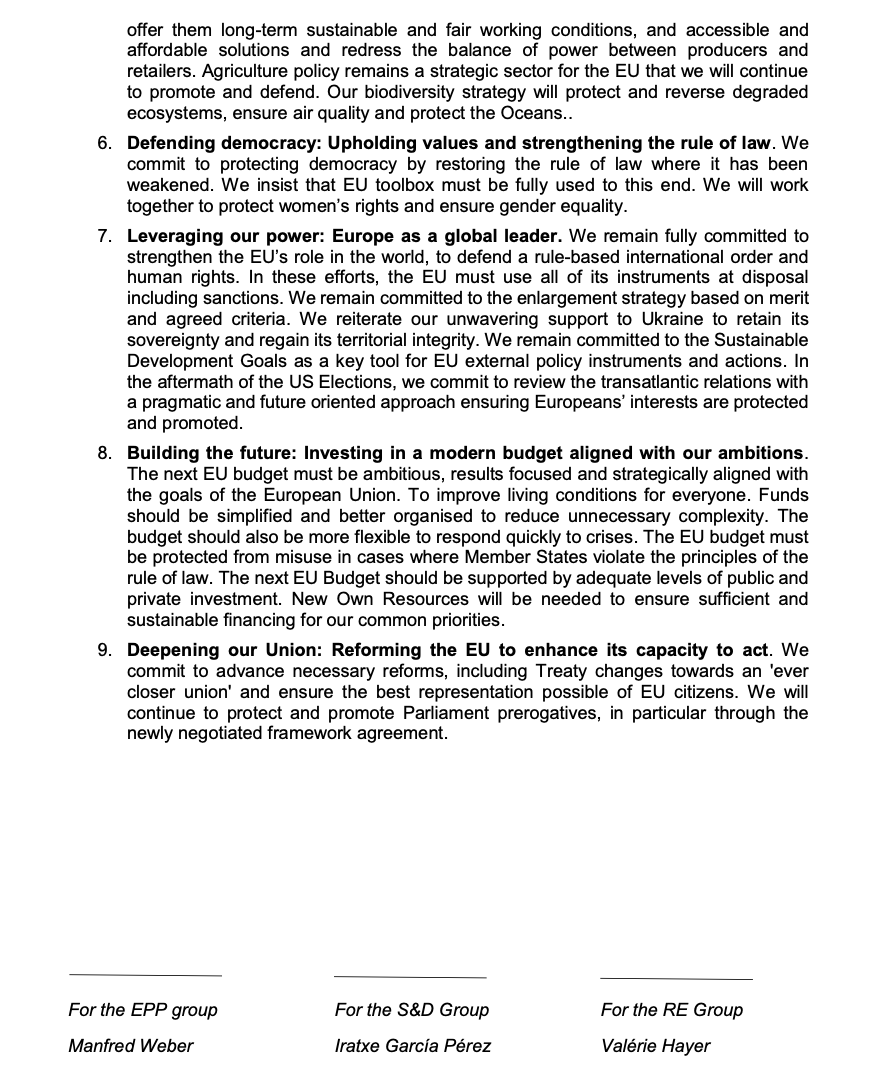 ilpiotr's tweet photo. Here is the coalition pact between @RenewEurope @EPPGroup @TheProgressives. The fate of the pro-EU coalition in Brussels hangs on these two pages. https://t.co/G6BDQQCqGh