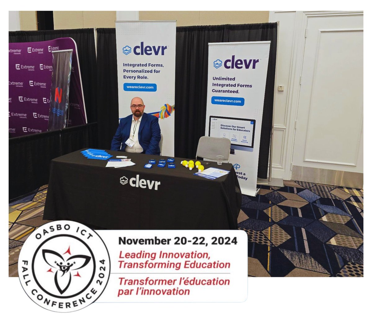 Clevr (@clevr_ca) on Twitter photo 🚀 We’re thrilled to be at the OASBO ICT Conference 2024 in Toronto! 🌟
Clevr is proud to sponsor this incredible event and present a session on how our innovative solutions can simplify electronic forms management for school districts across Canada. 🏫✨
Our CEO  Darryl Denyes 🚀 We’re thrilled to be at the OASBO ICT Conference 2024 in Toronto! 🌟
Clevr is proud to sponsor this incredible event and present a session on how our innovative solutions can simplify electronic forms management for school districts across Canada. 🏫✨
Our CEO  Darryl Denyes