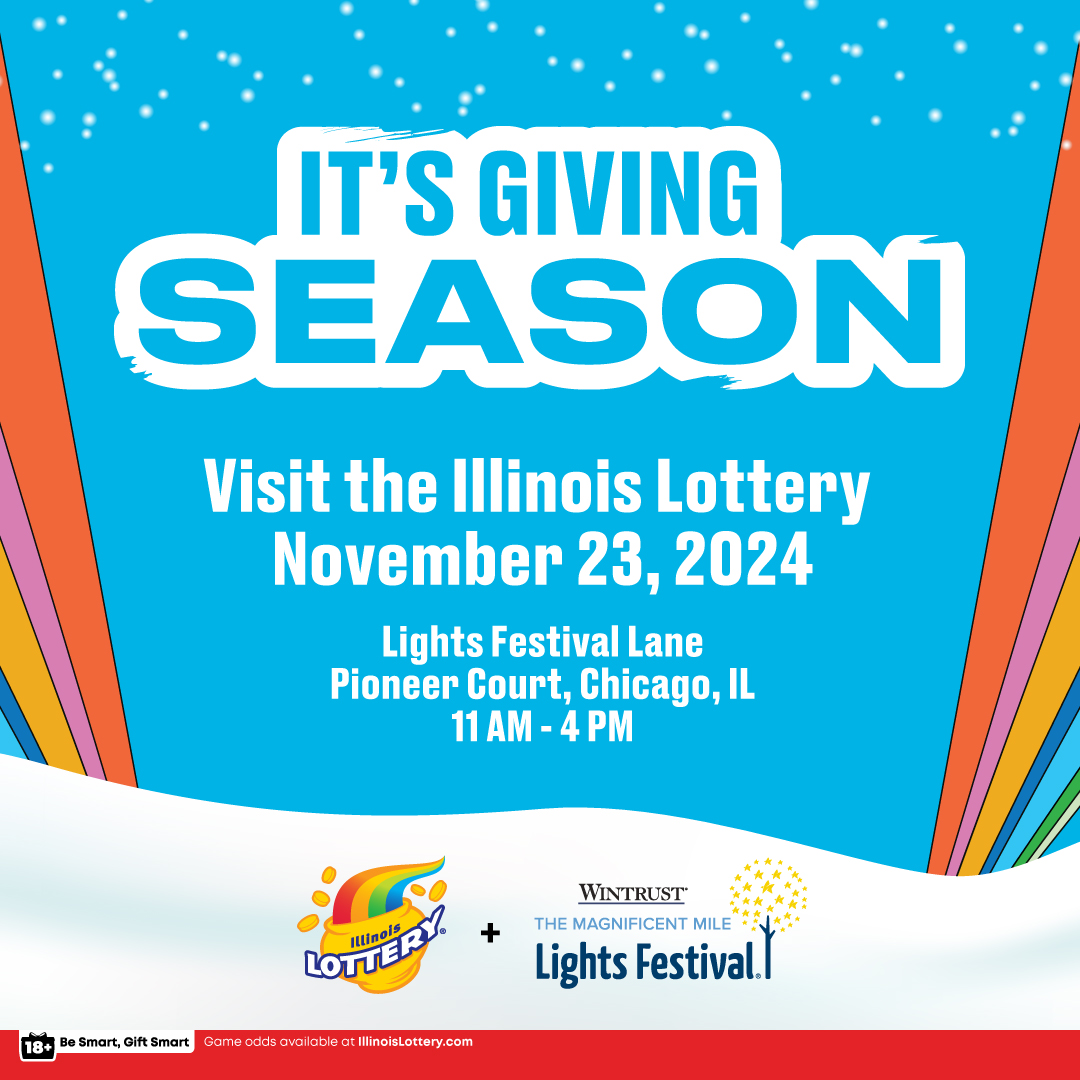 The Magnificent Mile (@themagmile) on Twitter photo The <a href="/IllinoisLottery/">Illinois Lottery</a> is coming to the Wintrust Magnificent Mile Lights Festival!
Visit them to play your favorite games and enjoy fun prizes. The <a href="/IllinoisLottery/">Illinois Lottery</a> is coming to the Wintrust Magnificent Mile Lights Festival!
Visit them to play your favorite games and enjoy fun prizes.
