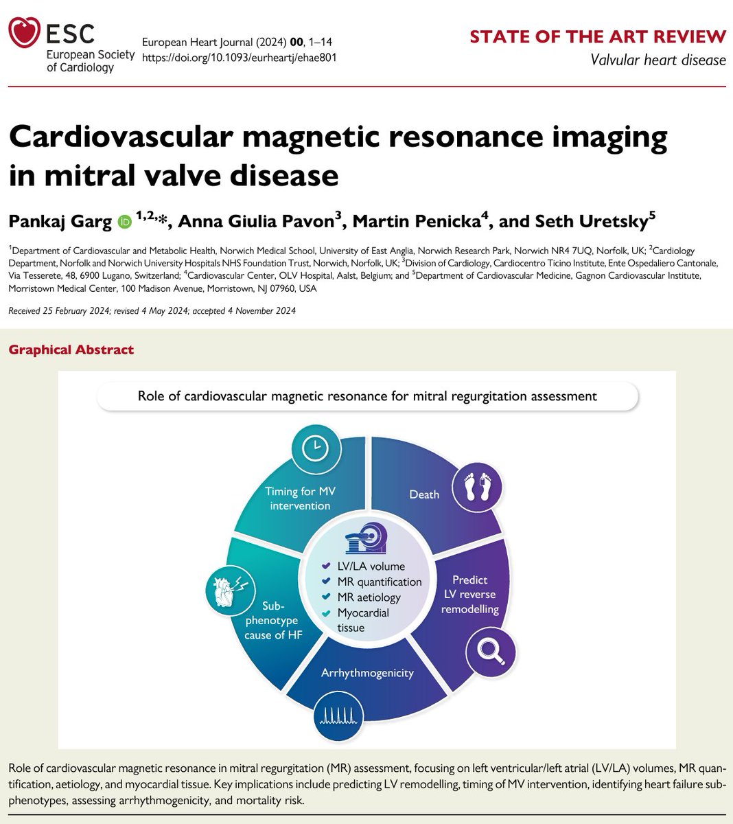 HEARTinMagnet's tweet image. STATE-OF-THE-ART REVIEW IN @ehj_ed  
🫀#whycmr in Mitral Valve Disease.🫀
Training videos included! 📽️
academic.oup.com/eurheartj/arti…

@seth_uretsky @SCMRorg @BSCMR @WHYCMR_BOT @vass_vassiliou @Doc_Tiger @dr_manisty @cshenoy3 @AmitRPatelMD @JGrapsa @escardio @ESC_Journals @DipanJShah