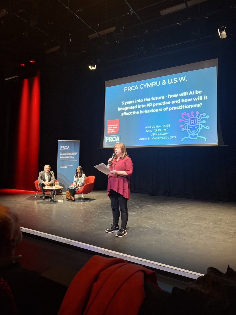 Finally made it to a <a href="/PRCA_Cymru/">PRCA Cymru</a> event <a href="/UniSouthWales/">University of South Wales</a>.  Looking forward to hearing from the speakers on AI and its future in PR.