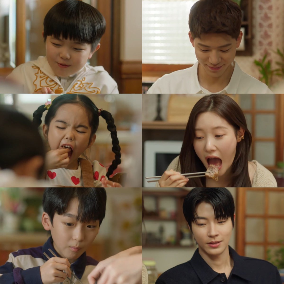 this galbi jjim scene rubbing it to our faces that #FamilyByChoice is about to end, please watching the first two episodes feels like yesterday 😭

OUR HAEJUN JUWON SANHA GREW UP SO WELL:((