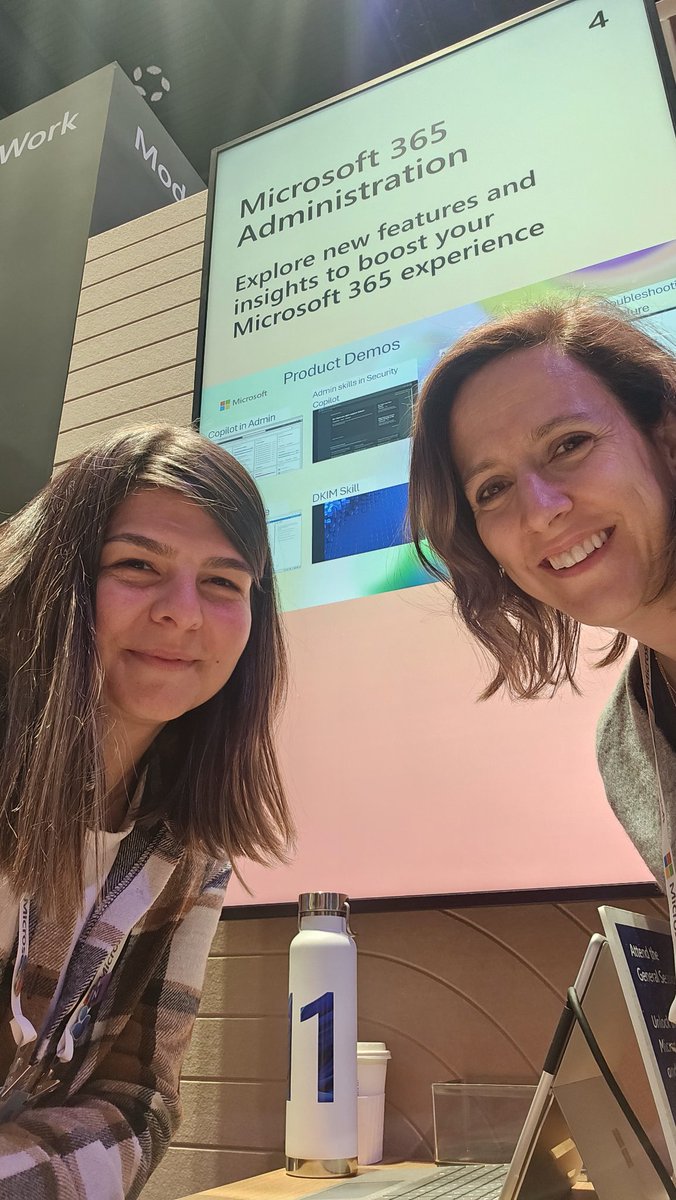 Join us at modern work area to learn more about the new capabilities for M365 Admin Center. #MSIgnite #day3 #M365 #copilot