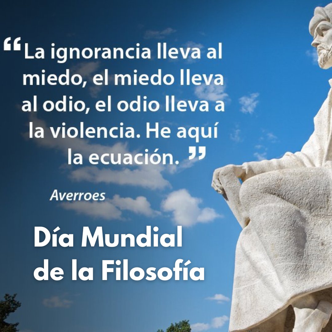 ONU_es's tweet photo. La filosofía desarrolla el pensamiento crítico y aporta conocimientos que fomentan el diálogo y el entendimiento.

Este #DíadelaFilosofía invita a mantener viva la sed de sabiduría que ayuda a desterrar los odios y la intolerancia. Vía @UNESCO_es https://t.co/KcuzaSuOJF