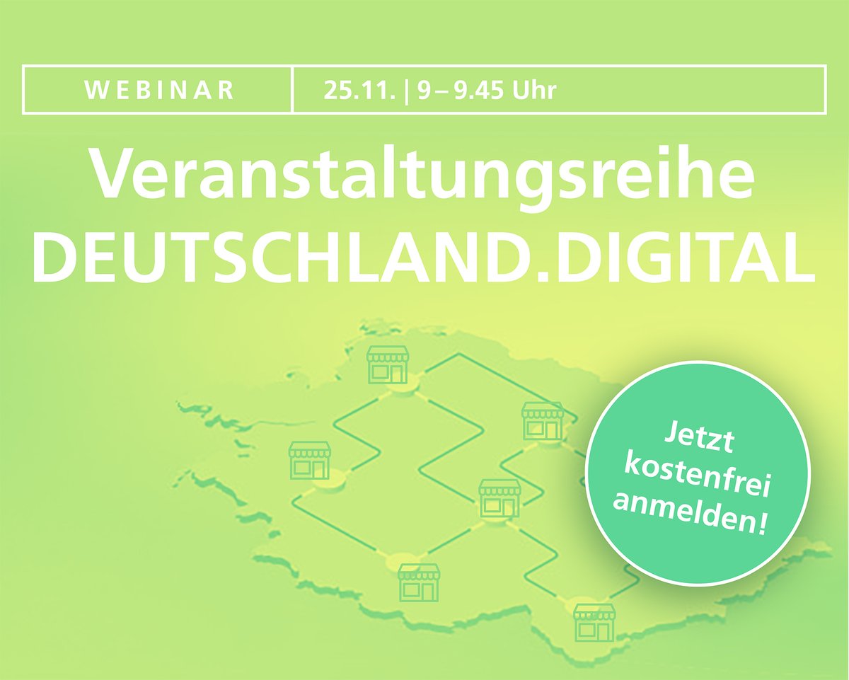 Fraunhofer IESE (@fraunhoferiese) on Twitter photo #LiveDemo: Marktplatz DEUTSCHLAND.DIGITAL🌐Damit #Kommunen ihre Zukunft digitaler gestalten können, hat das <a href="/FraunhoferIESE/">Fraunhofer IESE</a> im Auftrag des @bmel einen virtuellen #Marktplatz entwickelt.
Am 25.11. (ab 9 Uhr) präsentieren wir diesen in unserem #Webinar: s.fhg.de/deutschland-di… #LiveDemo: Marktplatz DEUTSCHLAND.DIGITAL🌐Damit #Kommunen ihre Zukunft digitaler gestalten können, hat das <a href="/FraunhoferIESE/">Fraunhofer IESE</a> im Auftrag des @bmel einen virtuellen #Marktplatz entwickelt.
Am 25.11. (ab 9 Uhr) präsentieren wir diesen in unserem #Webinar: s.fhg.de/deutschland-di…