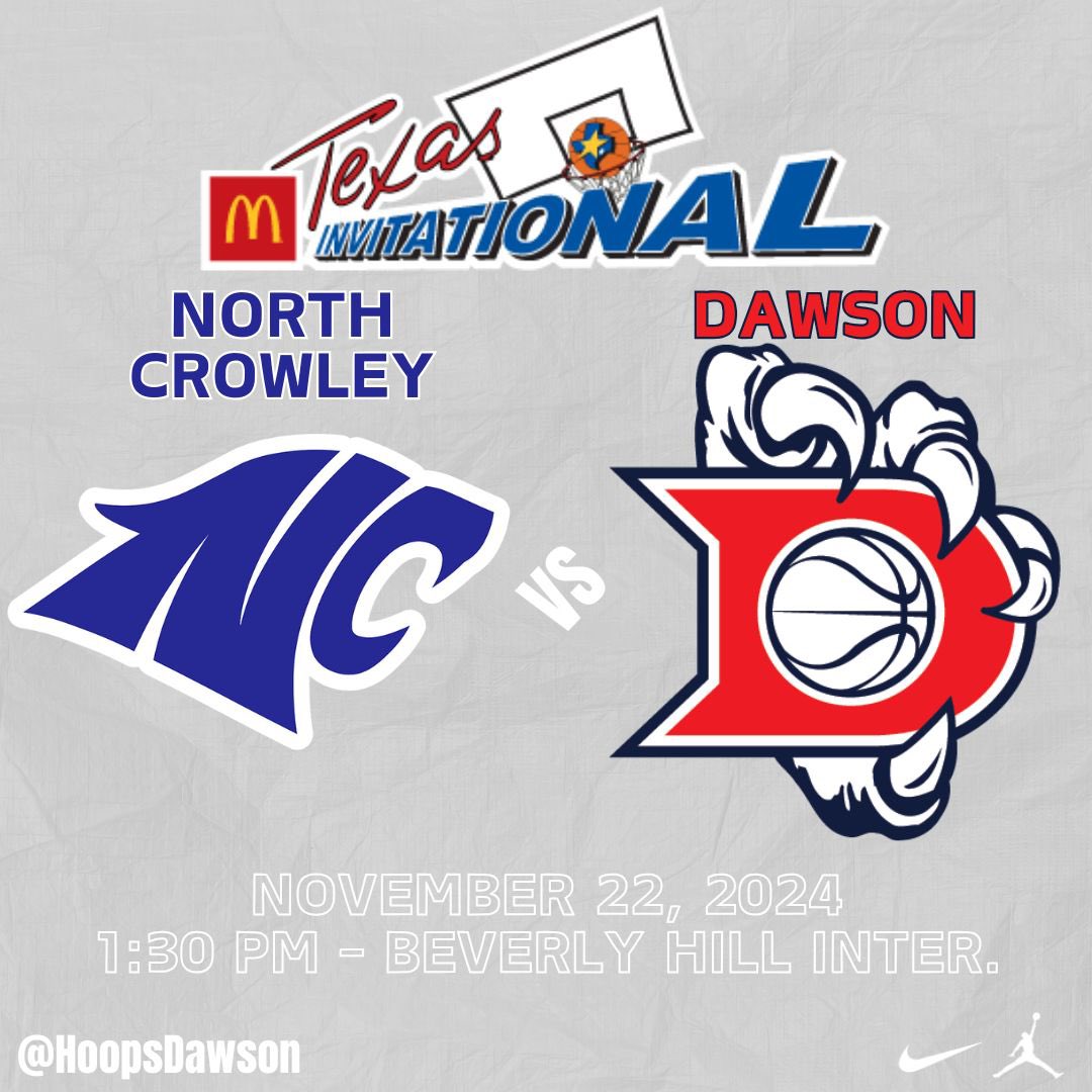Our everyday hustle continues with the McDonald’s Invitational! 🙌🏾 Scroll to see our schedule for Thursday and Friday! We hope to see you there! 😏 #NotSatisfied 🏀🦅 <a href="/DawsonHighSchl/">Dawson Eagles</a> <a href="/AthlPearlandisd/">Pearland ISD Athletics Department</a> <a href="/drdavis111/">Dr. David Davis</a> <a href="/vypehouston/">VYPE Houston</a>
