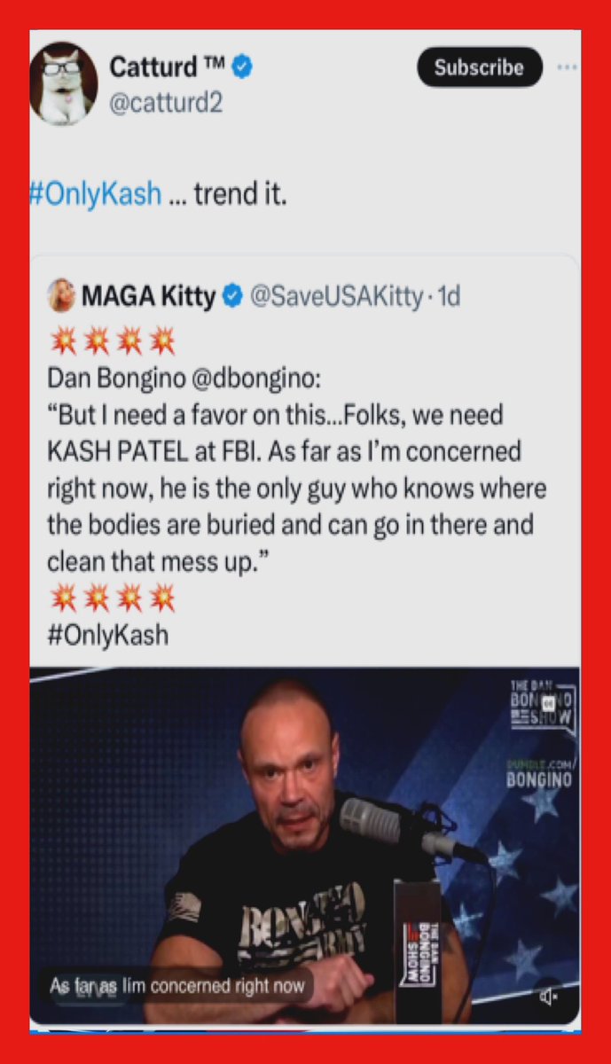 WenMaMa2's tweet photo. .🚨 #T4MAGAt #A11204 🚨
🔥🔥🔥🔥☄️💥💥💥💥☄️🔥🔥🔥🔥
✅ #OnlyKash for FBI director job!
#WeThePeople ❤️ #KashforFBI
@realDonaldTrump @TeamTrump
🙏Please Pick KASH PATEL 🙏
#TrumpVance2024 @JDVance @elonMusk @RobertKennedyJr @donaldjtrumpjr @EricTrump @SenRonJohnson @SenMarcoRubio @SenTedCruz @SpeakerJohnson @RepMtg @RepEliCrane @CoryMillsFL @JasonMiller @DevinNunes @TuckerCarlson @catturd2 @CharlieKirk11 @ScottPresler @bennyjohnson @collinrugg @JackPosobiec
@glennbeck