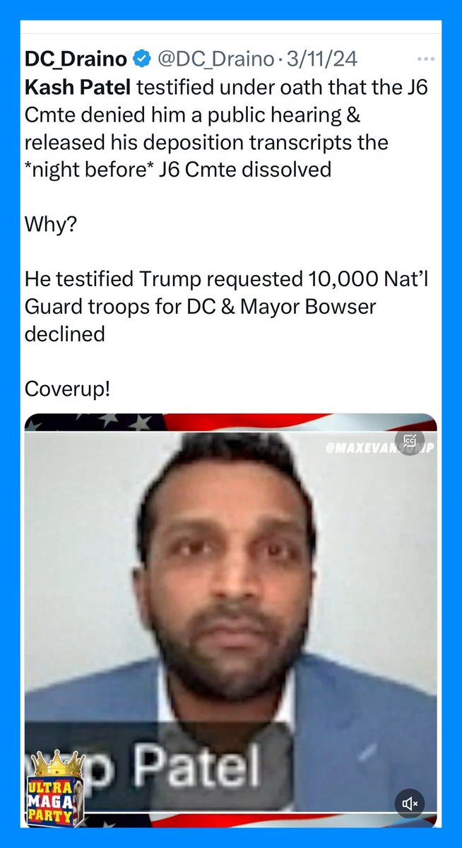 WenMaMa2's tweet photo. .🚨 #T4MAGAt #A11204 🚨
🔥🔥🔥🔥☄️💥💥💥💥☄️🔥🔥🔥🔥
✅ #OnlyKash for FBI director job!
#WeThePeople ❤️ #KashforFBI
@realDonaldTrump @TeamTrump
🙏Please Pick KASH PATEL 🙏
#TrumpVance2024 @JDVance @elonMusk @RobertKennedyJr @donaldjtrumpjr @EricTrump @SenRonJohnson @SenMarcoRubio @SenTedCruz @SpeakerJohnson @RepMtg @RepEliCrane @CoryMillsFL @JasonMiller @DevinNunes @TuckerCarlson @catturd2 @CharlieKirk11 @ScottPresler @bennyjohnson @collinrugg @JackPosobiec
@glennbeck