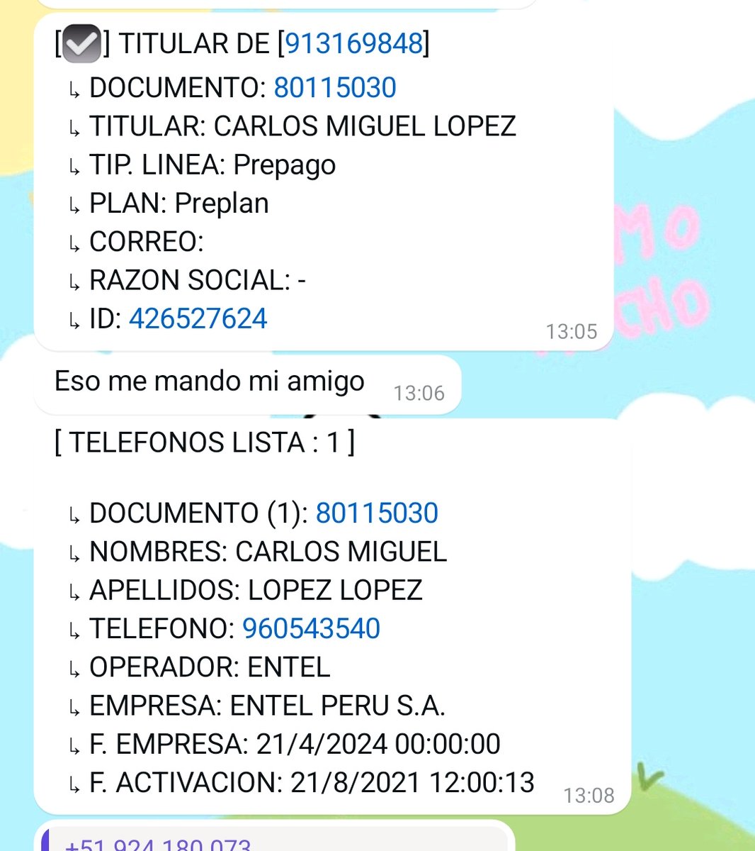 bjblico's tweet photo. después caímos en cuenta que fue una estafa, así que avisé al grupo de stays que teníamos y una chica me ayudó a sacar datos de esta persona, parece haber adulterado la identidad de otra persona, realmente se llama Carlos Miguel Lopez https://t.co/3CsfcvYISy
