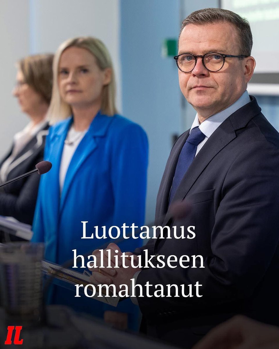 Ei ole ihme, ettei luottoa hallitukseen ole. Sen tärkein tehtävä piti olla talouden suunnan muutos, mutta suunta on muuttunut lähinnä jyrkemmäksi alamäeksi. Velka kasvaa ennätystahtia, konkurssit kasvaa ennätystahtia, talouskasvu 10. heikointa koko planeetalla, työttömyys