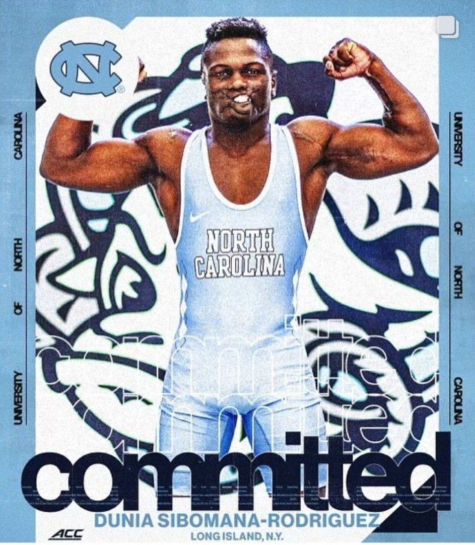 WrestlingSNL's tweet photo. You may remember Dunia Sibomana, the young man from New York who made headlines this past summer after winning a Fargo Title.

He just committed to UNC Wrestling!

"At age six, Dunia survived an attack by chimpanzees while playing with his brother and cousin at Virunga National Park in the Democratic Republic of the Congo. The two other boys were killed; Sibomana suffered severe injuries to his lips and face."