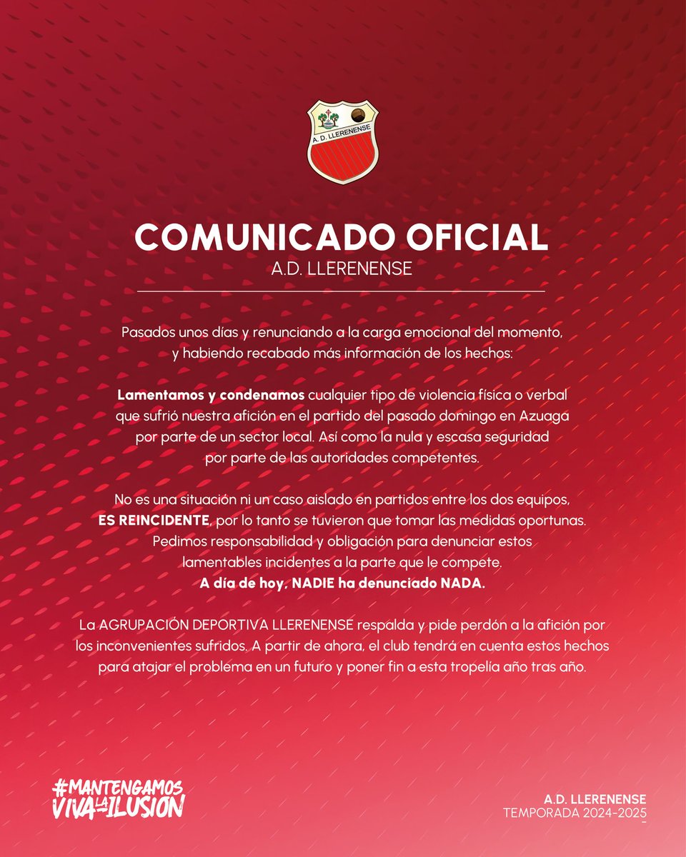 ✍🏼 𝗖𝗢𝗠𝗨𝗡𝗜𝗖𝗔𝗗𝗢 𝗢𝗙𝗜𝗖𝗜𝗔𝗟 | 

“𝑇𝑜𝑑𝑜𝑠 𝑗𝑢𝑛𝑡𝑜𝑠 𝑦 𝑢𝑛𝑖𝑑𝑜𝑠”