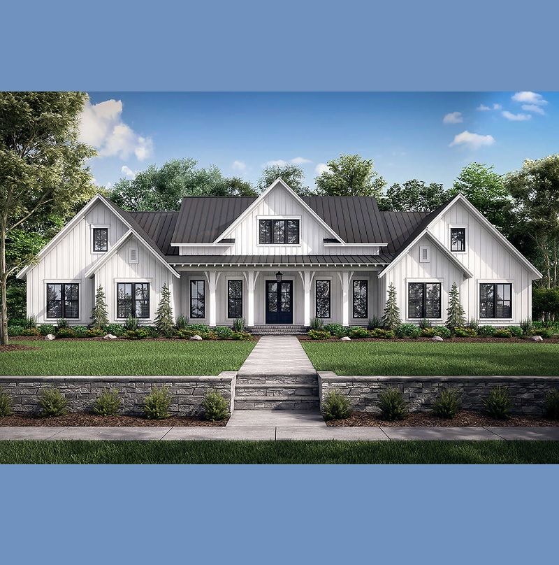 Our latest creation....isn't she beautiful?  When you are ready to build your dream home, reach out to us for a free initial consultation with our talented architects! Call us at 262-241-8740.