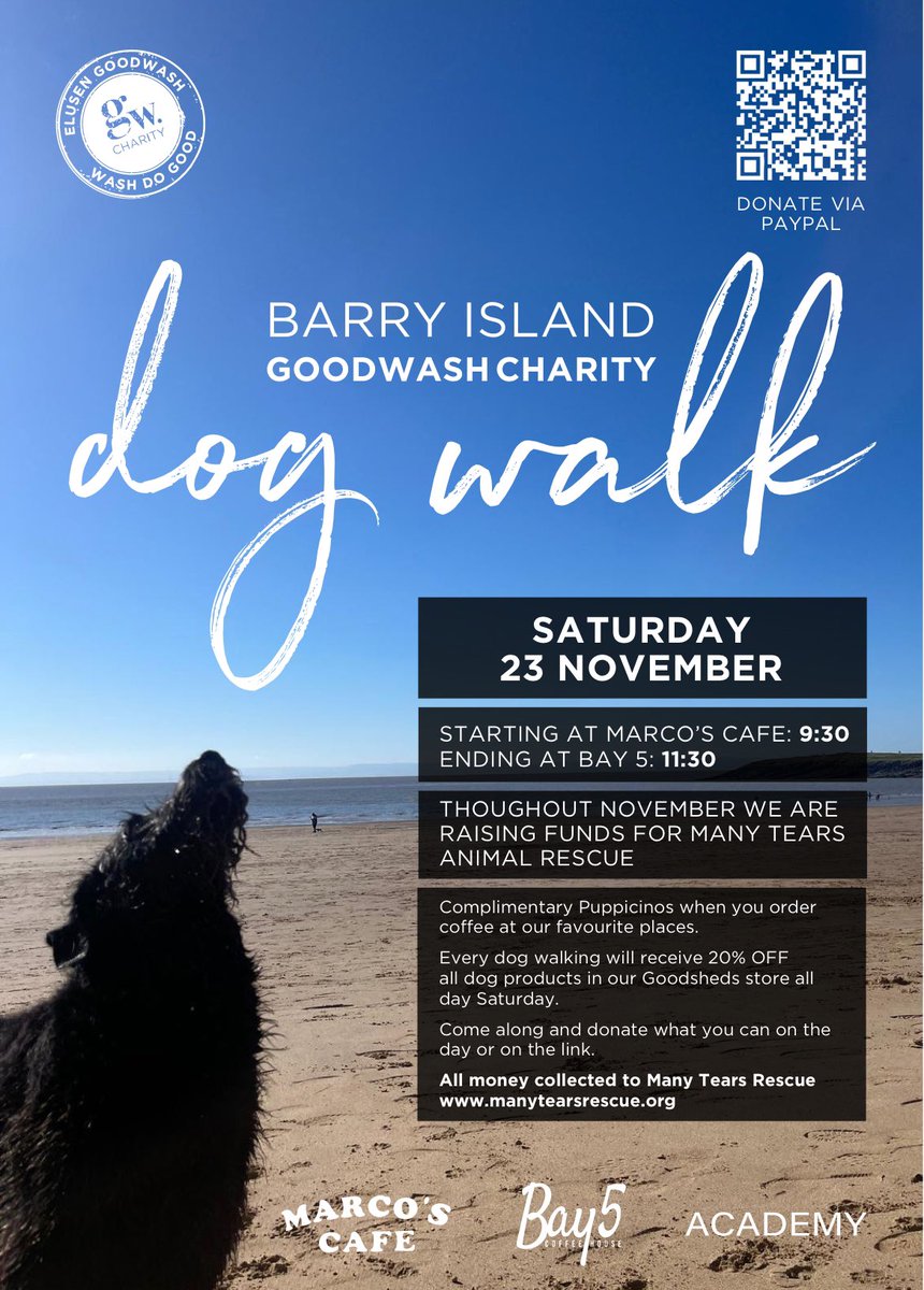 WashDoGood's tweet image. See you Saturday… #barryisland 🐾 #wŵff