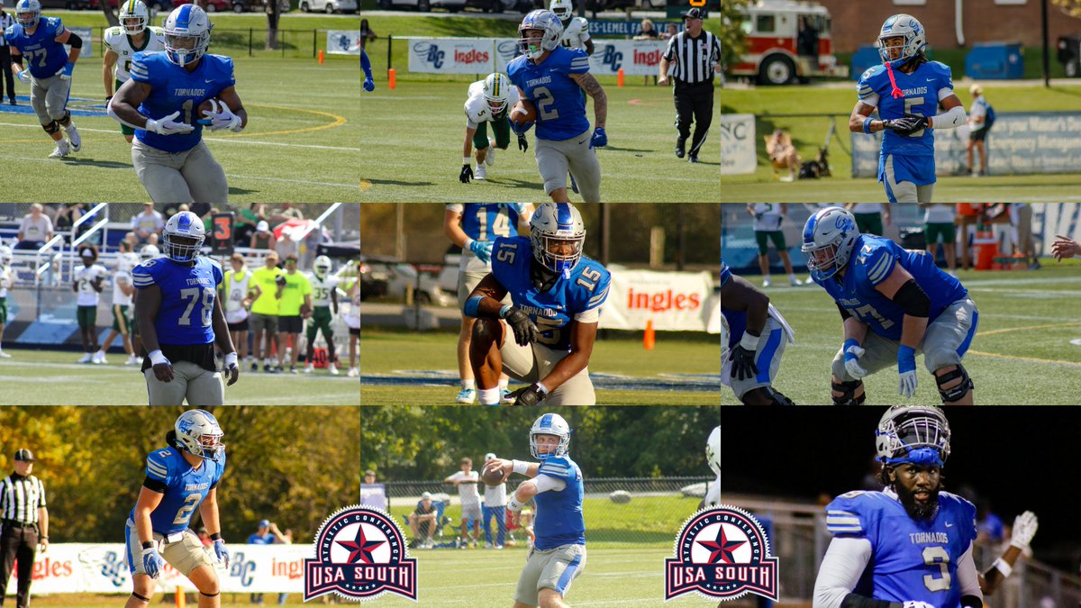 Brevard College Athletics (@bctornados) on Twitter photo Football: BREAKING NEWS - 9⃣ All-Conference Honors for <a href="/BrevardF5/">BC Football 🌪</a>
Dorsey: 1st Team DE
Lee-Parker: 1st Team RB
Orr: 1st Team WR AND RET
Woods: 1st Team CB
Rucker: 1st Team OL
Beamish: 2nd Team QB
Lindsey: 2nd Team OL
Ramey: HM LB
Smith II: All-Sportsmanship
#NadoNation #d3fb Football: BREAKING NEWS - 9⃣ All-Conference Honors for <a href="/BrevardF5/">BC Football 🌪</a>
Dorsey: 1st Team DE
Lee-Parker: 1st Team RB
Orr: 1st Team WR AND RET
Woods: 1st Team CB
Rucker: 1st Team OL
Beamish: 2nd Team QB
Lindsey: 2nd Team OL
Ramey: HM LB
Smith II: All-Sportsmanship
#NadoNation #d3fb