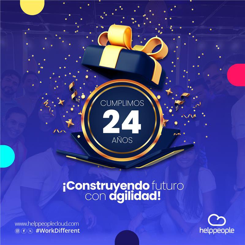 antjimenez's tweet image. ¡Celebramos 24 años de helppeople dedicados a un propósito superior: ayudar personas! 

Agradezco las sinergias y cómo juntos hemos formado oportunidades, creciendo en la industria del software con agilidad. 

Gracias por ser parte de esta increíble historia. #WorkDifferent