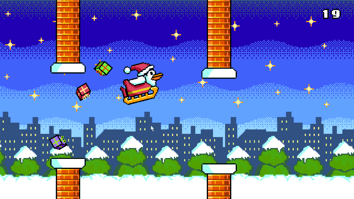_realjck's tweet photo. Join Flappy Santa on his festive flight! Dodge obstacles and spread Christmas cheer by delivering presents down the chimneys. Play now! https://t.co/jiv4vytGwf #FlappySanta #ChristmasGame https://t.co/P53iZvT1kS