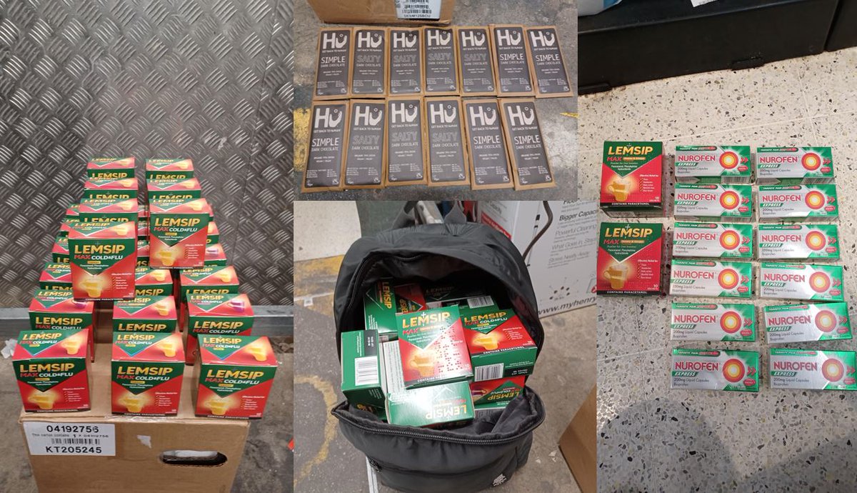 MPSTowerHam's tweet photo. Part 1...On their way into work #THTF Officers detain a male shoplifting from @sainsburys in Bethnal Green, E2
Found in total with:
39xBoxes of stolen medication & 13xBars of Chocolate
To a Value of Β£280
Male attempts to give false details, but does not fool the Officers... https://t.co/h7qBBz2Wah