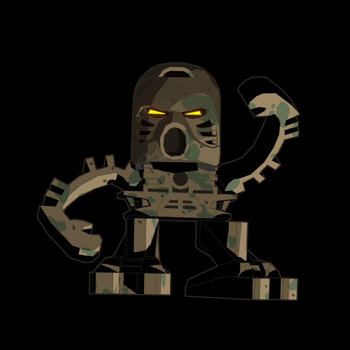 FireDragon04's tweet photo. Makuta sends his regards
#MNOG #blender #makuta #bionicle #matoran #tahunga #matanui #lego #lowpoly #b3d #npr #blender3d #bionicles #art #3dart #bnpr #celshading #stylized #character #characters https://t.co/geBfBSaDBs