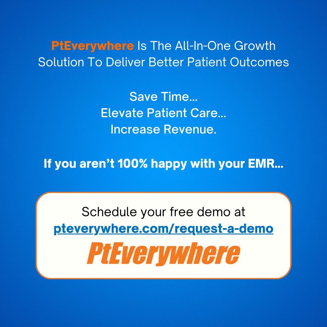 ThePaulGough's tweet photo. Let’s raise a glass to one of our much-loved sponsors... @PtEverywhere_ who help our PT business owners save time, elevate patient care, and increase revenue.

If you're not 100% happy with your EMR, schedule a free demo with them at:
https://t.co/w0nZW6T4mQ https://t.co/8ekOa88kmQ