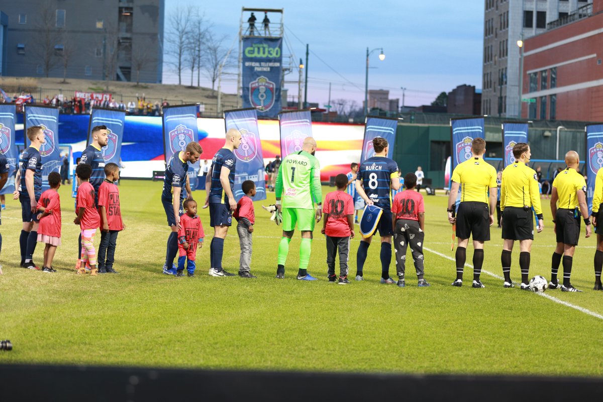 PlayWhereUStay's tweet photo. You will be deeply missed, 901 FC 💙 Thank you for inspiring Memphis and making soccer more accessible. PWYS players loved cheering for you and dreaming big on the field. We wish you the best in Santa Barbara. You’ll always have a place in Memphis’ heart! 🫶 https://t.co/DYnNnYjd6K