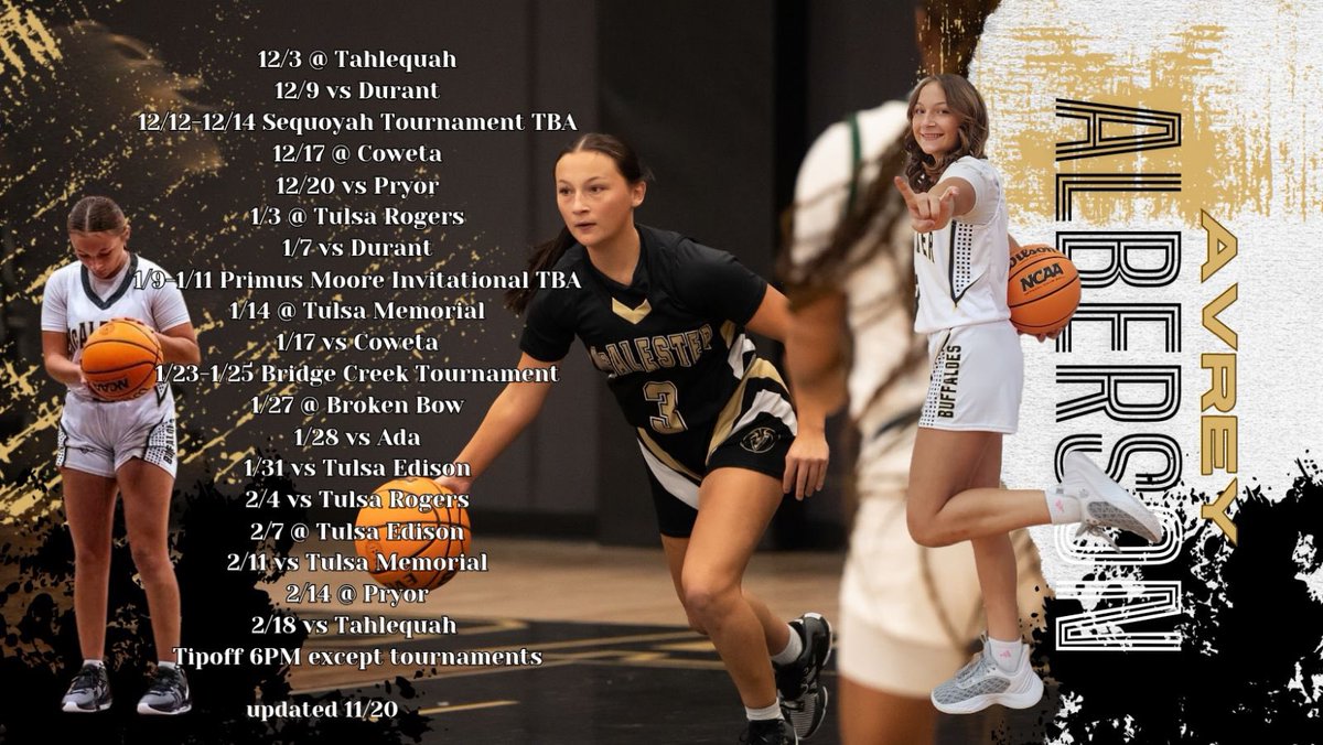 schedule changes!!! can’t wait for my senior season!