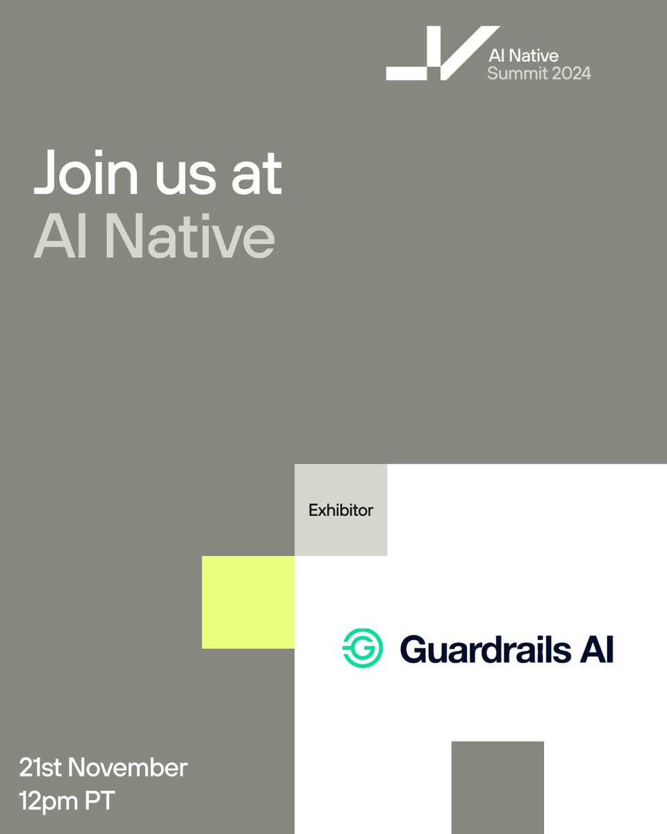 Join us tomorrow for @Zettaventures' 2024 AI Native Summit in Mountain View!

We're proud to be exhibiting at this year's event, which features a speaker lineup of AI researchers, practitioners &amp; founders. Seats are nearly sold out, so register soon: events.zettavp.com/zetta/rsvp/reg…