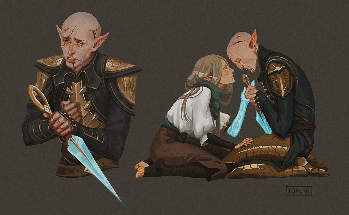 🥰 #solavellan #DragonAgeTheVeilguard #dragonage #veilguard #davspoilers #da4spoilers #veilguardspoilers #solas #lavellan