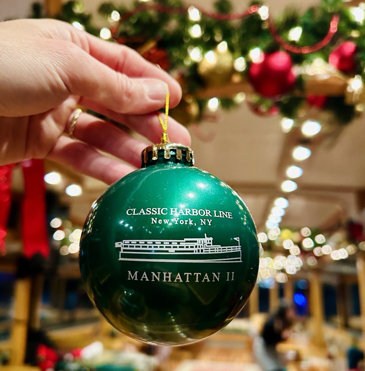 Our new Classic Harbor Line Cocoa &amp; Carols ornaments are in and waiting to debut on your Christmas tree this year 🎄 Join us on our most festive cruise this holiday season and take home a fun and memorable souvenir! Available for $12 at our ticket booth!