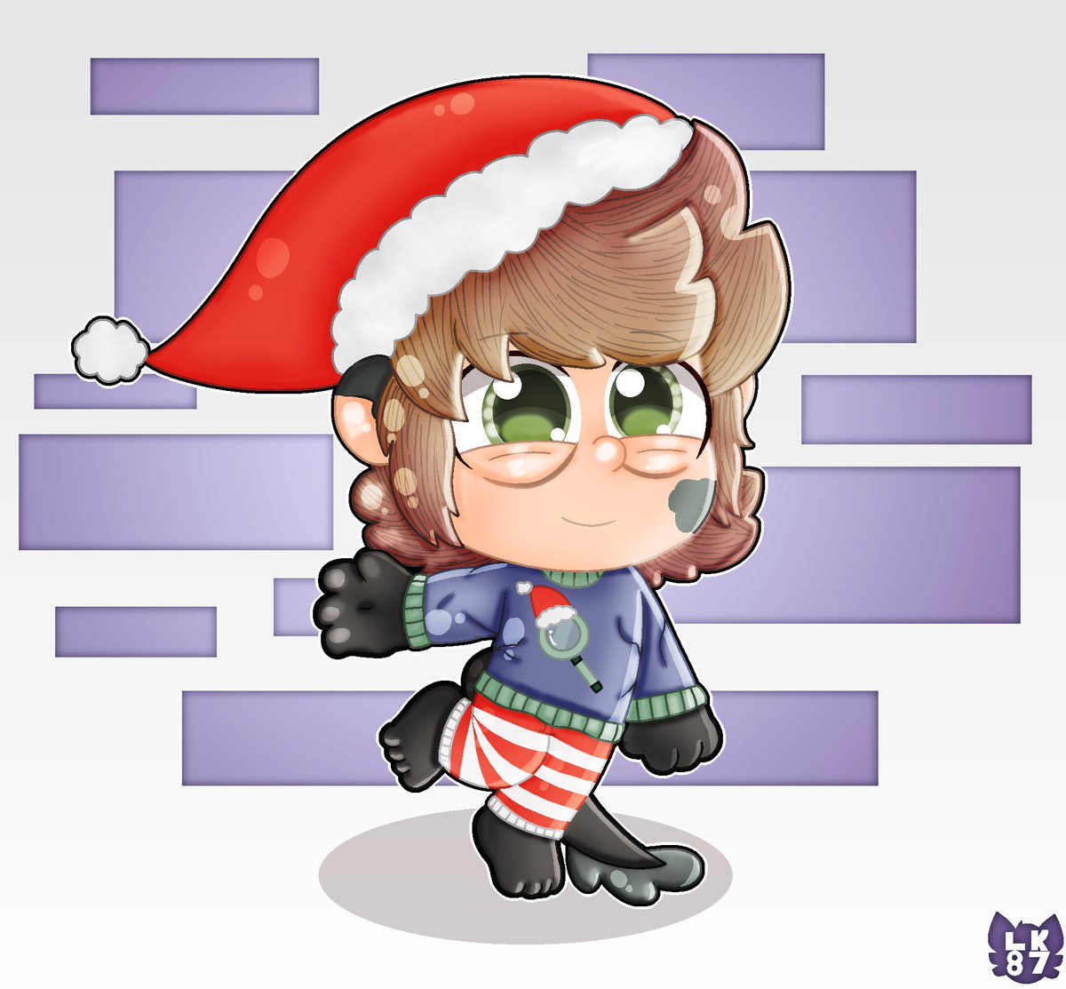 LeafyKidArt's tweet photo. Lyam in Christmas Pajamas!!
- My half on an art trade with @BinnedLeaf 

#christmas #notmyoc #arttrade #ocart #humanoidoc #digitalart https://t.co/6CmziKpWMw