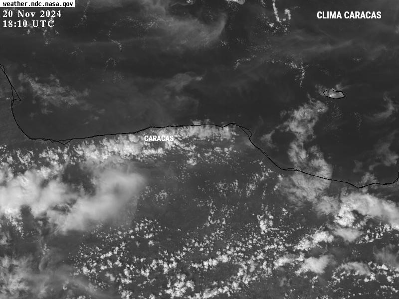 meteoccs's tweet photo. #20Nov | 14:34 HLV - A esta hora destaca: nubosidad fragmentada sobre buena parte de la región Centro Norte, excepto al centro de Aragua y sur de Carabobo, donde prevalecen mantos nubosos generadores de lluvias de intensidad variable. Se observa igualmente abundante nubosidad ... https://t.co/Y08QmlA4mv