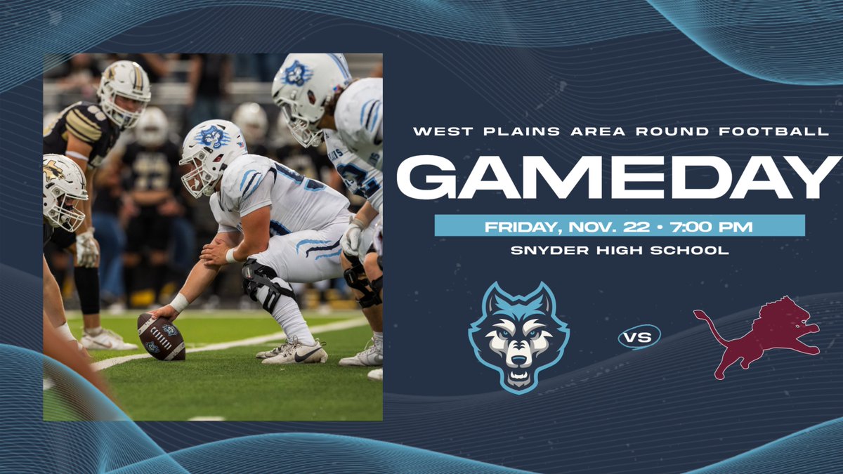 CanyonAthDept's tweet photo. Area round football playoffs for @WPlainsFB tonight in Snyder. The Wolves take on Brownwood with kickoff scheduled for 7:00 p.m. #BackthePack https://t.co/fzTh43X4u6