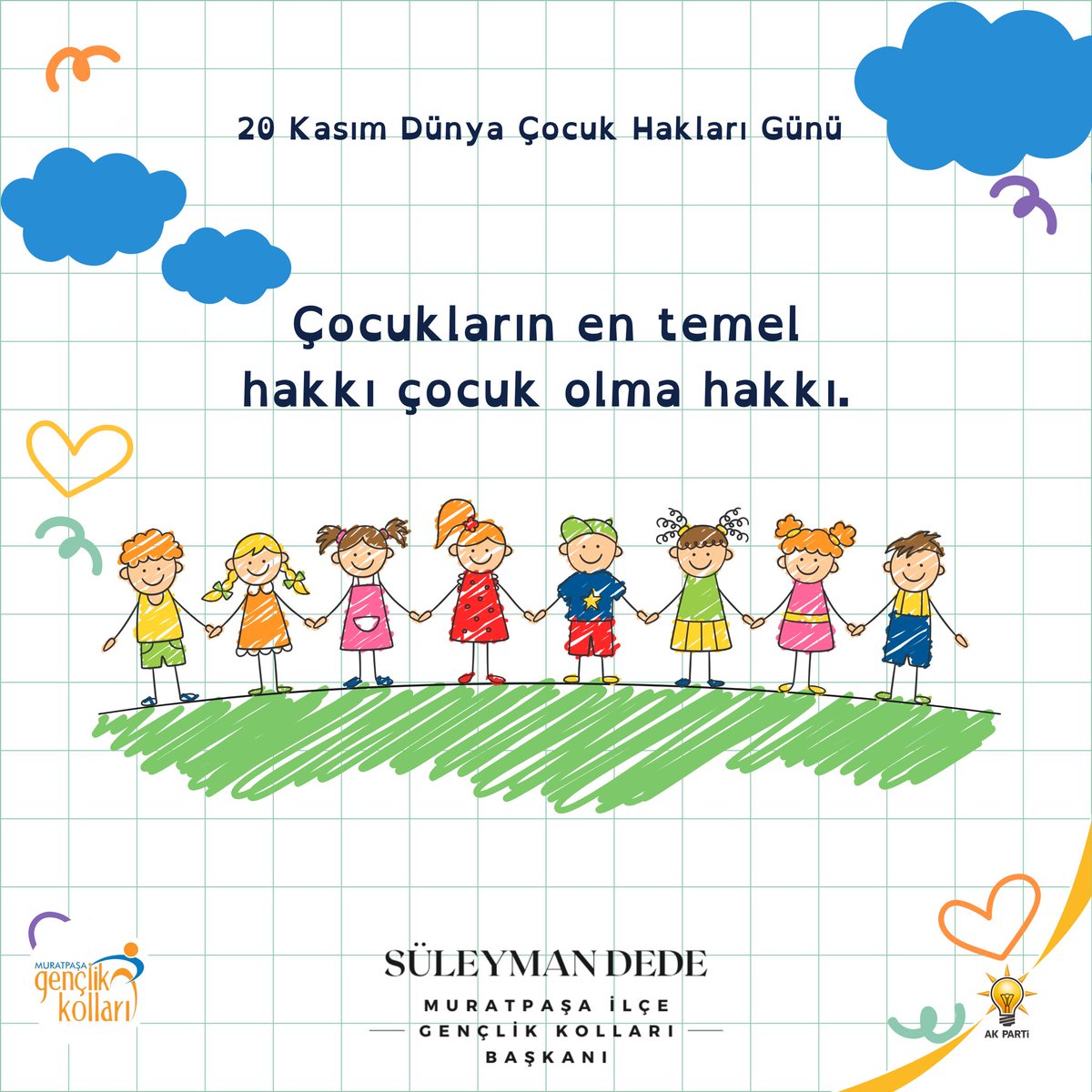 Dünya Çocuk Hakları Günü Kutlu Olsun!

<a href="/eyupkadirinan/">Eyyüp Kadir İnan</a> 
<a href="/avyusufibis/">Yusuf İBİŞ</a> 
<a href="/osmannurianbrky/">Osman Nuri Anbarkaya</a> 
<a href="/alicetin_07/">Ali Çetin</a> 
<a href="/NiyaziAlkan007/">Niyazi Alkan</a> 
<a href="/tuncayhayta/">Ⲧⳙⲛⲥⲇⲩ ⲎⲆⲨⲦⲆ 🇹🇷</a> 
<a href="/Suleymandede077/">Süleyman Dede</a>