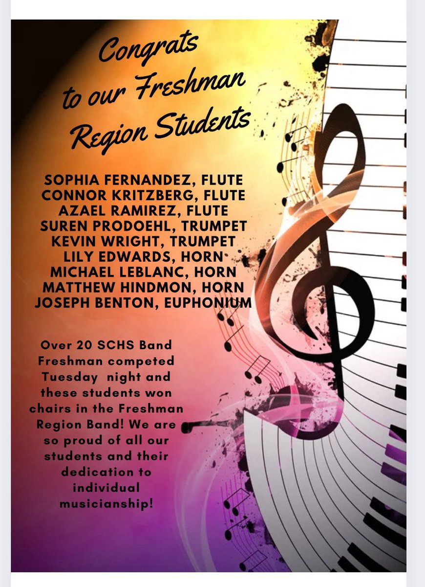 These outstanding freshman’s tried out for region 🤩