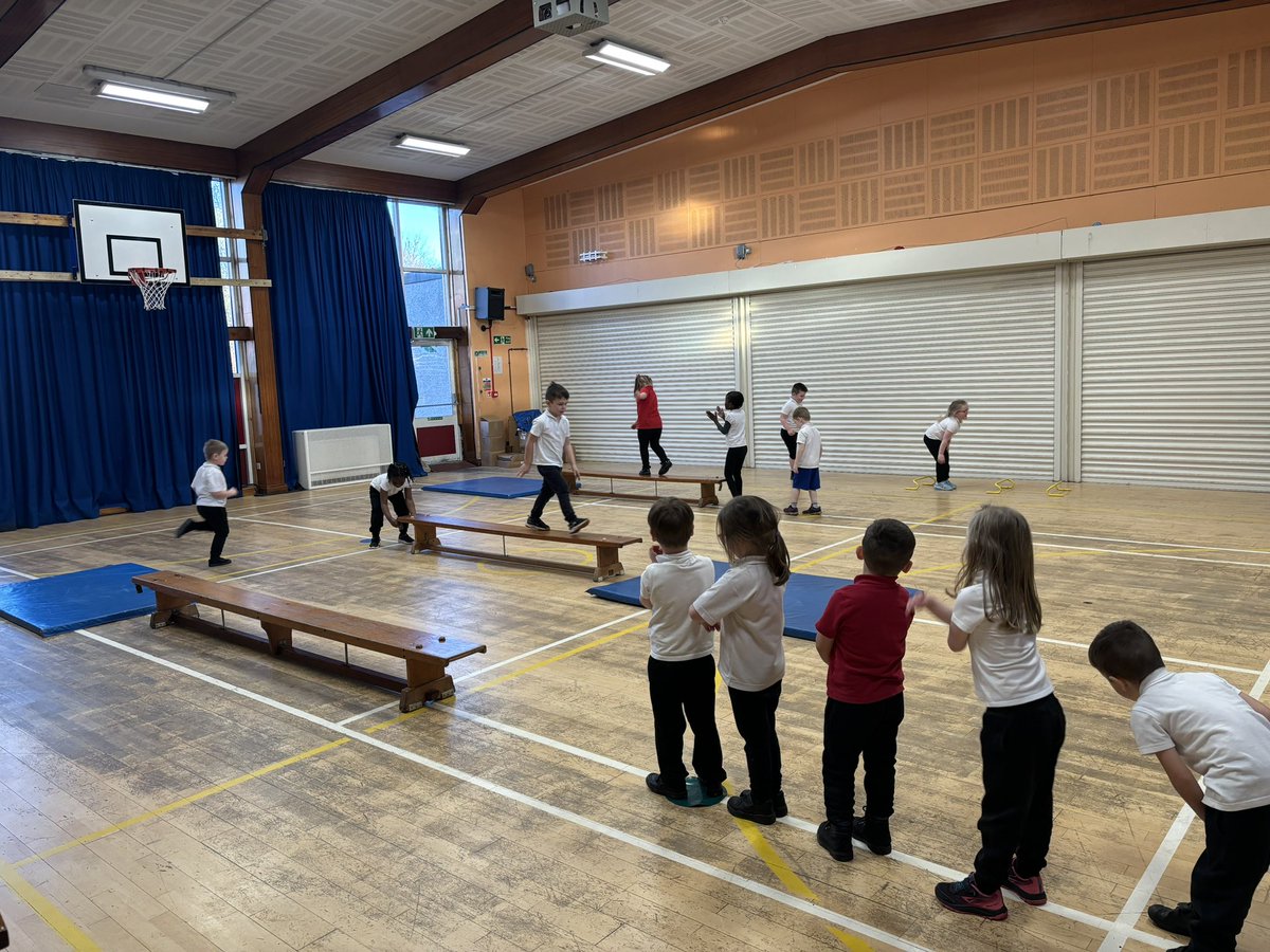 Primary 1R have been working hard during our Gymnastics lessons 🏅

Today we worked on how to land safely and create shapes in the air. There were some excellent pencil shapes on display✏️

<a href="/BowhousePS/">Bowhouse PS</a> <a href="/BowhouseP1R/">Miss Reekie and P1R</a>