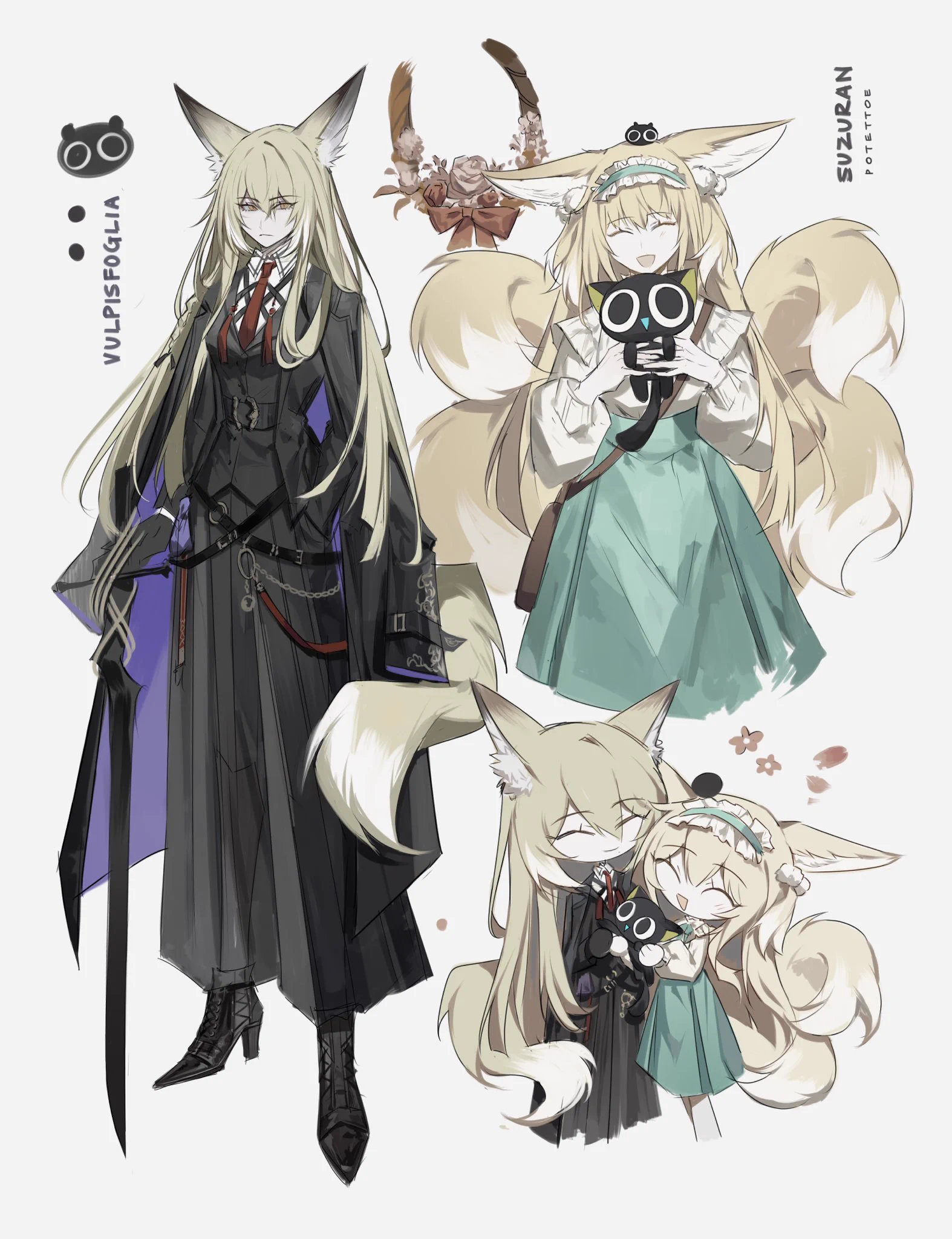 POTATOE on Vulpisfoglia and Suzuran 明日方舟 アークナイツ Arknights
