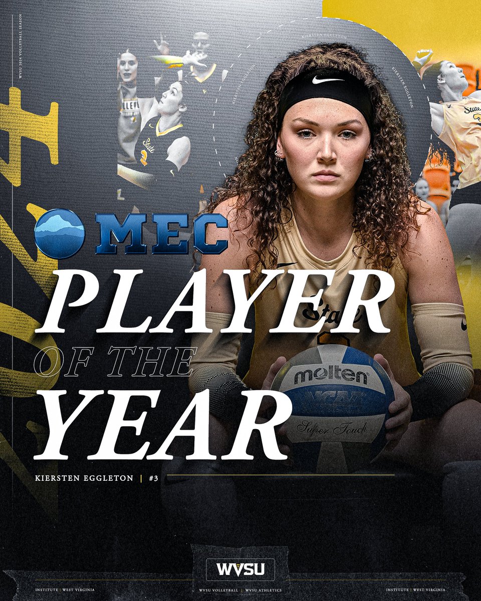 wvsuathletics's tweet photo. 🏐 | MEC Player of the Year...Kiersten Eggleton! https://t.co/aOF3UJkIU3