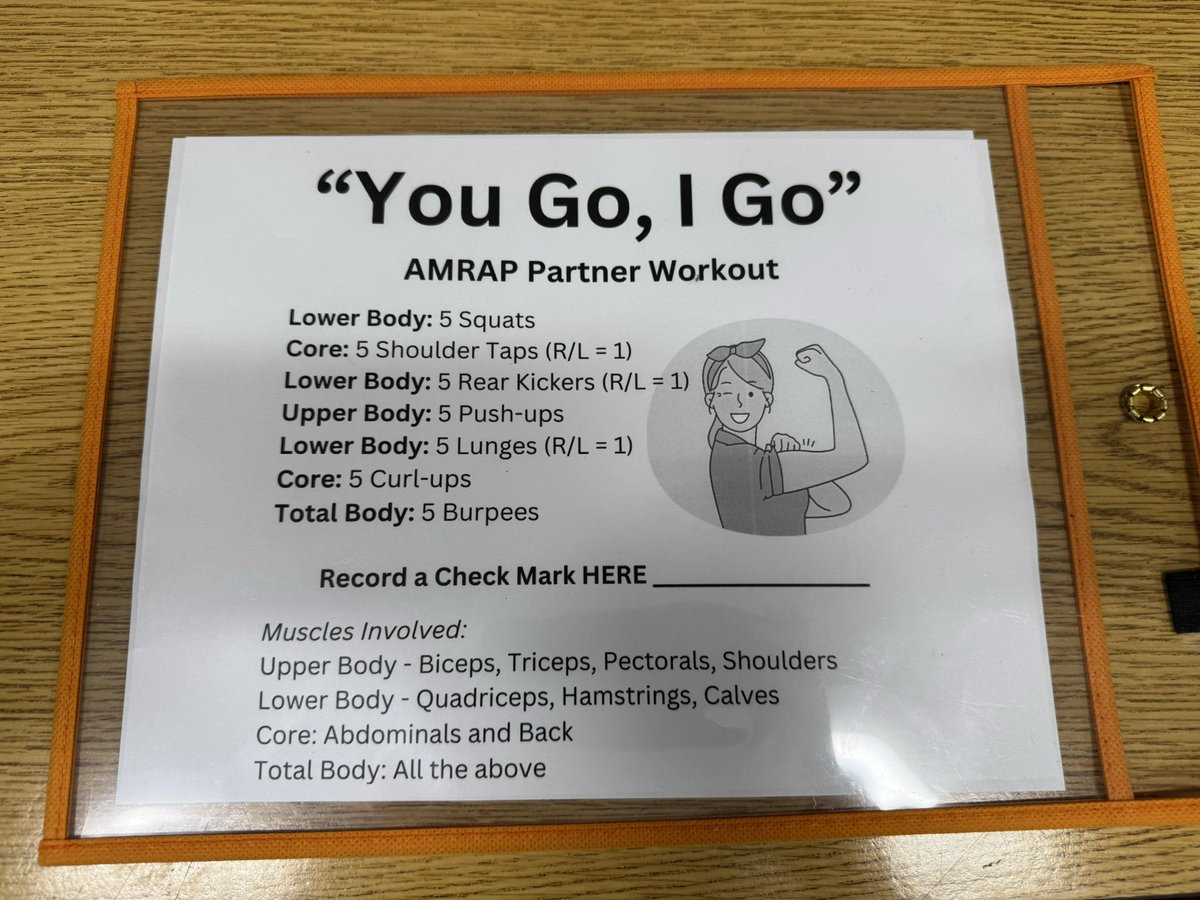 hpe_zackbaker's tweet photo. Had the pleasure of jumping in with a student in my IPE class to help him complete the “You Go, I Go” AMRAP workout.

Heart rate up ✅
Body temperature up ✅
Muscles loose ✅

#highschoolPE #PhysEd #physedteacher #yougoigo #AMRAP @OPENPhysEd @SHAPEAmerica https://t.co/7oASLc831z