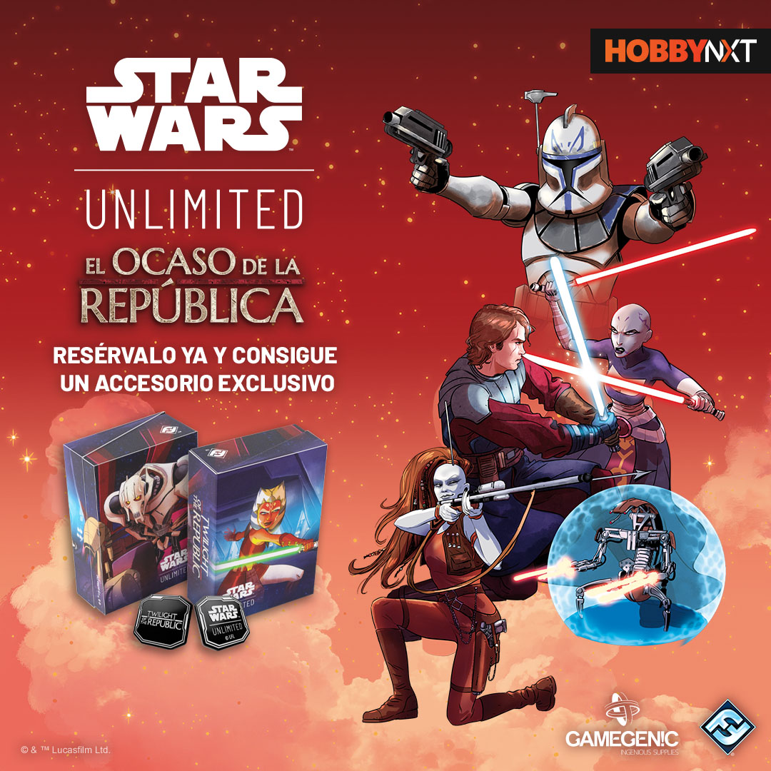 Recuerda que aún puedes conseguir accesorios exclusivos por la compra de SWU: El ocaso de la república. Pásate por nuestra tienda y solicítalos. #Hobbynext