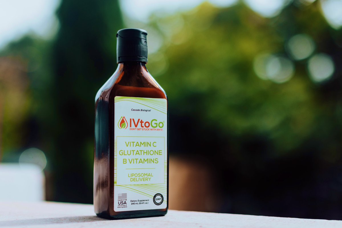 iv2_go's tweet photo. Why do people feel better with IVtoGo than with other liposomal products?

1. IVtoGo is not simply a liposomal vitamin; it is an oral IV cocktail therapy. Like IV cocktails, it contains several supplements, and the reason for this is synergistic effect. In addition to vitamin C, it contains IV doses of Glutathione and six B vitamins that are crucial for neurological, immune, and detoxification support. This synergy results in a difference you can feel.

2. No dirty ingredients. Most supplement 
manufacturers use bargain supplements from China. Chinese ingredients are less expensive, but they are produced in some of the most polluted areas on the planet, and are not subject to the most rigorous testing. If the liposomes you take do happen to be contaminated, the damage will be 10 to 100-fold more than would expect from typical vitamins. And again, this can result in a difference you can feel.

3. No plasticizers. Plastics from plastic packaging havebeen shown to leech into liposomes. And just as with contaminated vitamins, if plasticized liposomes reach the body, amplified toxicity from pthalates should be expected.

4. IVtoGo contains no soy, alcohol, or GMOs - all of which can make a difference in health and well-being.

Let’s go!
