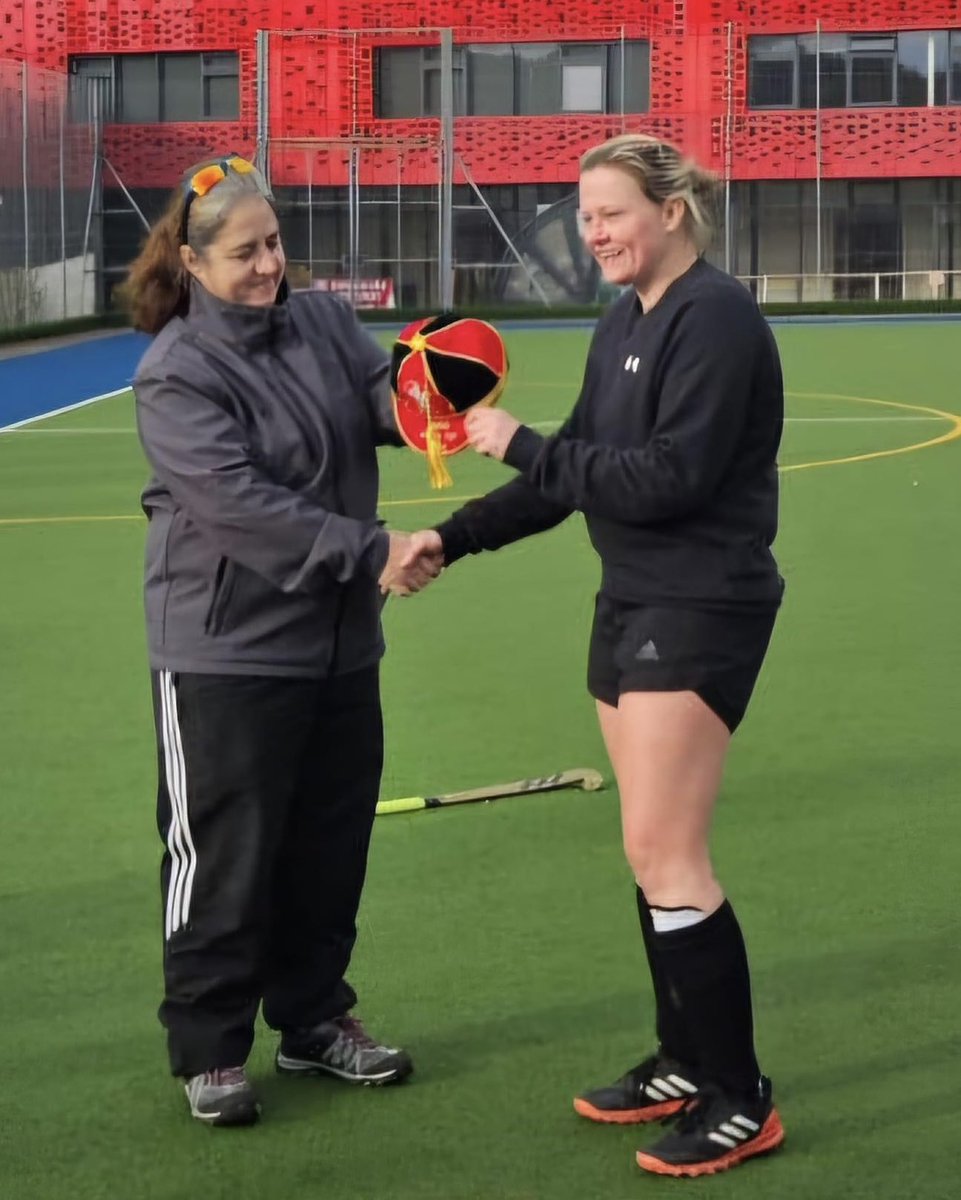 A huge congratulations to Tania and Sarah who were presented with their Welsh Caps this weekend after representing Wales playing for the Wales O35 Women’s Masters Hockey squad in the Indoor Hockey World Cup in Nottingham in March. Well done both 👏🏻