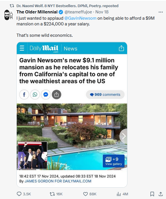 Ya know, <a href="/naomirwolf/">Dr. Naomi Wolf. 8 NYT Bestsellers. DPhil, Poetry.</a>, there's absolutely no reason for you to be this stupid.