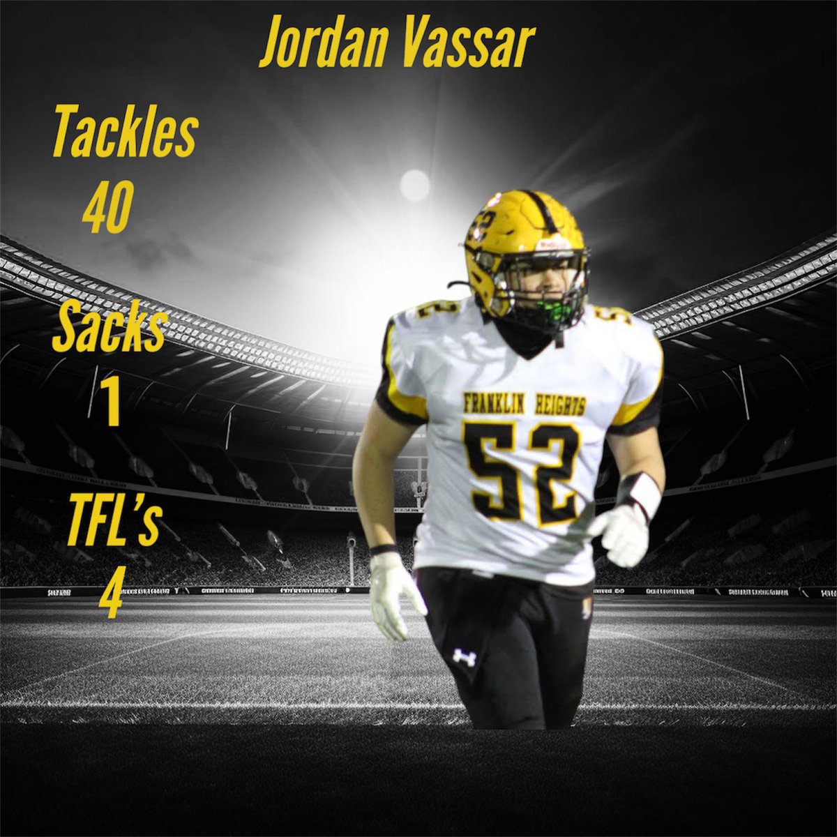 T Owens (@coachtojr) on Twitter photo 🚨Senior Spotlight 🚨
🏷️:<a href="/jordanvassar4/">Jordan Vassar</a>
🎥: hudl.com/video/3/162274…
5’10 225 MLB
Physical kid with a high football IQ, very tough and loves the game of football. He’s a true leader and a kid you want on your team. Currently holds 1 offer coaches check him out 💪🏾💪🏾 🚨Senior Spotlight 🚨
🏷️:<a href="/jordanvassar4/">Jordan Vassar</a>
🎥: hudl.com/video/3/162274…
5’10 225 MLB
Physical kid with a high football IQ, very tough and loves the game of football. He’s a true leader and a kid you want on your team. Currently holds 1 offer coaches check him out 💪🏾💪🏾