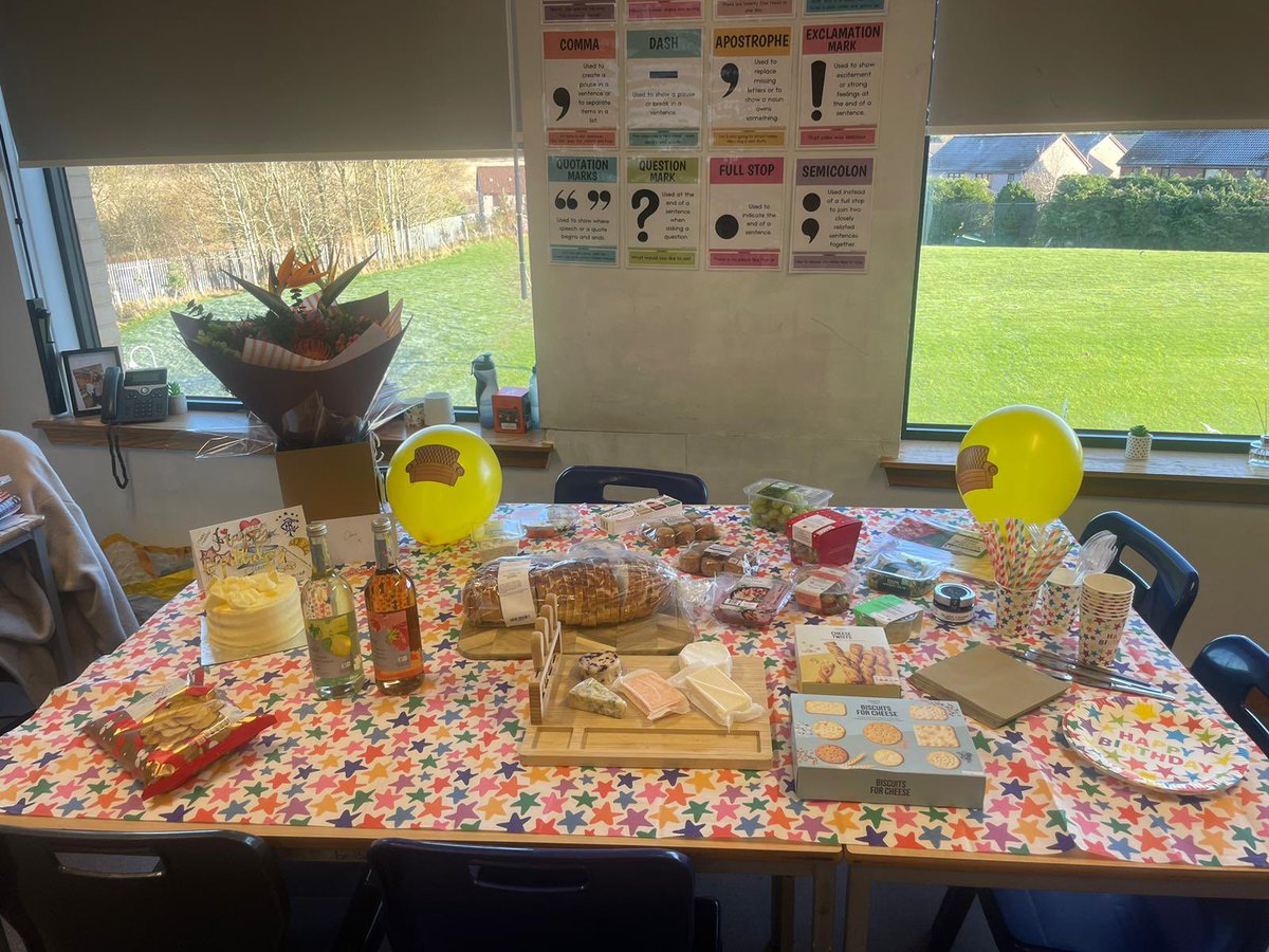 The One Where My Department Are The Best 🥰 I am a very lucky PT. Thank you so much to my English team for spoiling me today. Turning OLD is not official until Sunday but this was a lovely, surprising warm up. And, boy do they know me 🥰🥰 <a href="/ClydeValleyHS/">Clyde Valley High School</a>  #birthdaygirl #spoiled