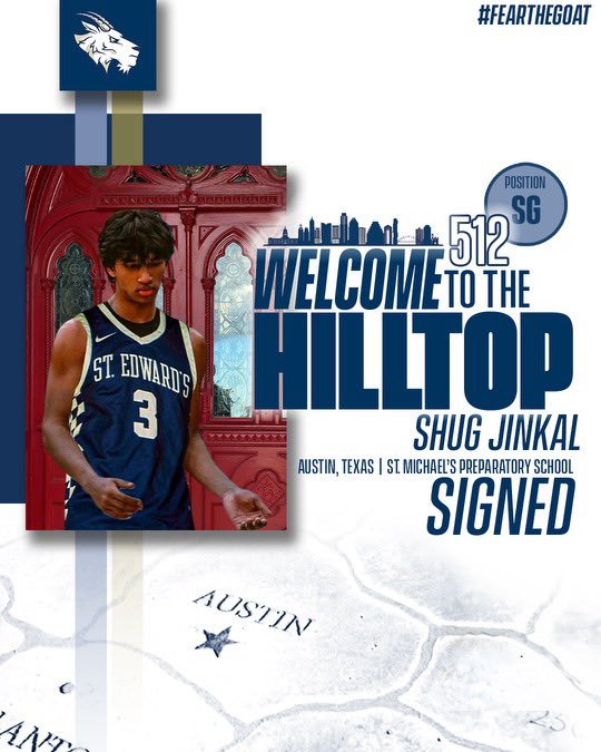 Andre Cook (@coachandrecook) on Twitter photo Great day adding our 2nd local to the Hilltop. <a href="/sugeeth_jinkal/">Shug Jinkal</a> is a terrific young man and a winner. He has been mentored by his talented coach Cooper Land at St. Mike’s. Shug is a hard worker. His family is outstanding. Going to be fun to watch his senior season. Great day adding our 2nd local to the Hilltop. <a href="/sugeeth_jinkal/">Shug Jinkal</a> is a terrific young man and a winner. He has been mentored by his talented coach Cooper Land at St. Mike’s. Shug is a hard worker. His family is outstanding. Going to be fun to watch his senior season.