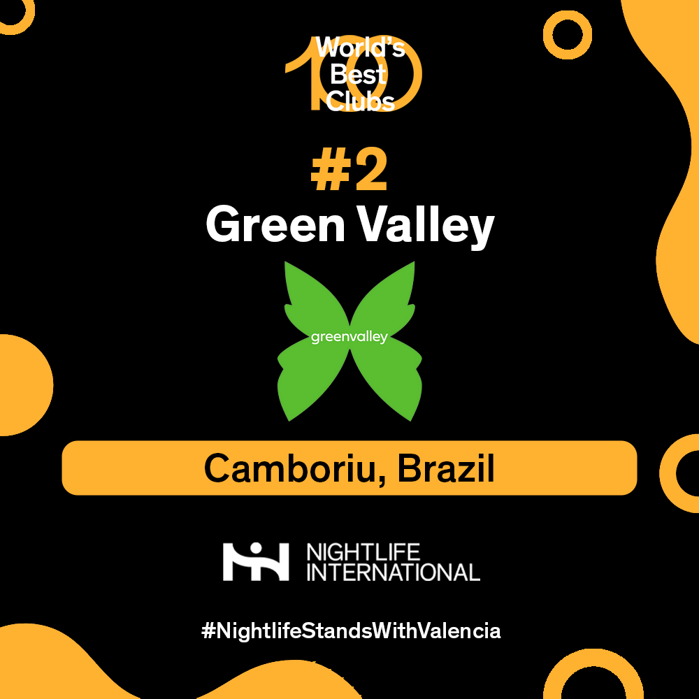 🇧🇷 <a href="/greenvalleybr/">Greenvalley</a> takes #2! Iconic jungle vibes meet unforgettable nightlife experiences.

#TheWorlds100BestClubs2024 #GoldenMoonAwards #NightlifeStandsWithValencia