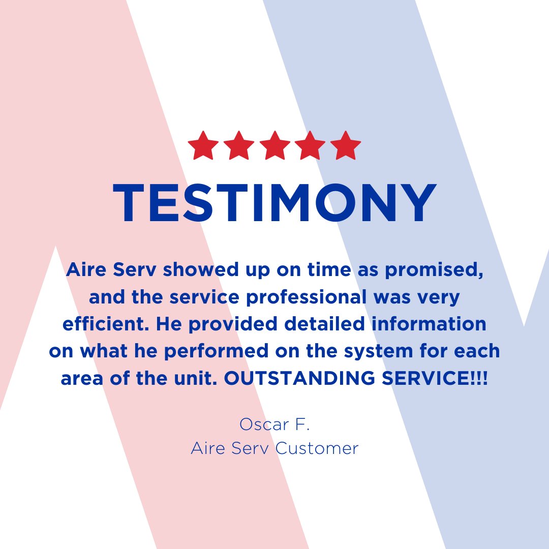 AireServ's tweet photo. βοΈ Customer Testimonial βοΈ
Another happy customer! Thank you for trusting Aire Serv with your heating and cooling needs!
#AireServ #Neighborly #FiveStarReview #CustomerTestimony https://t.co/W0IOtmv7Jx