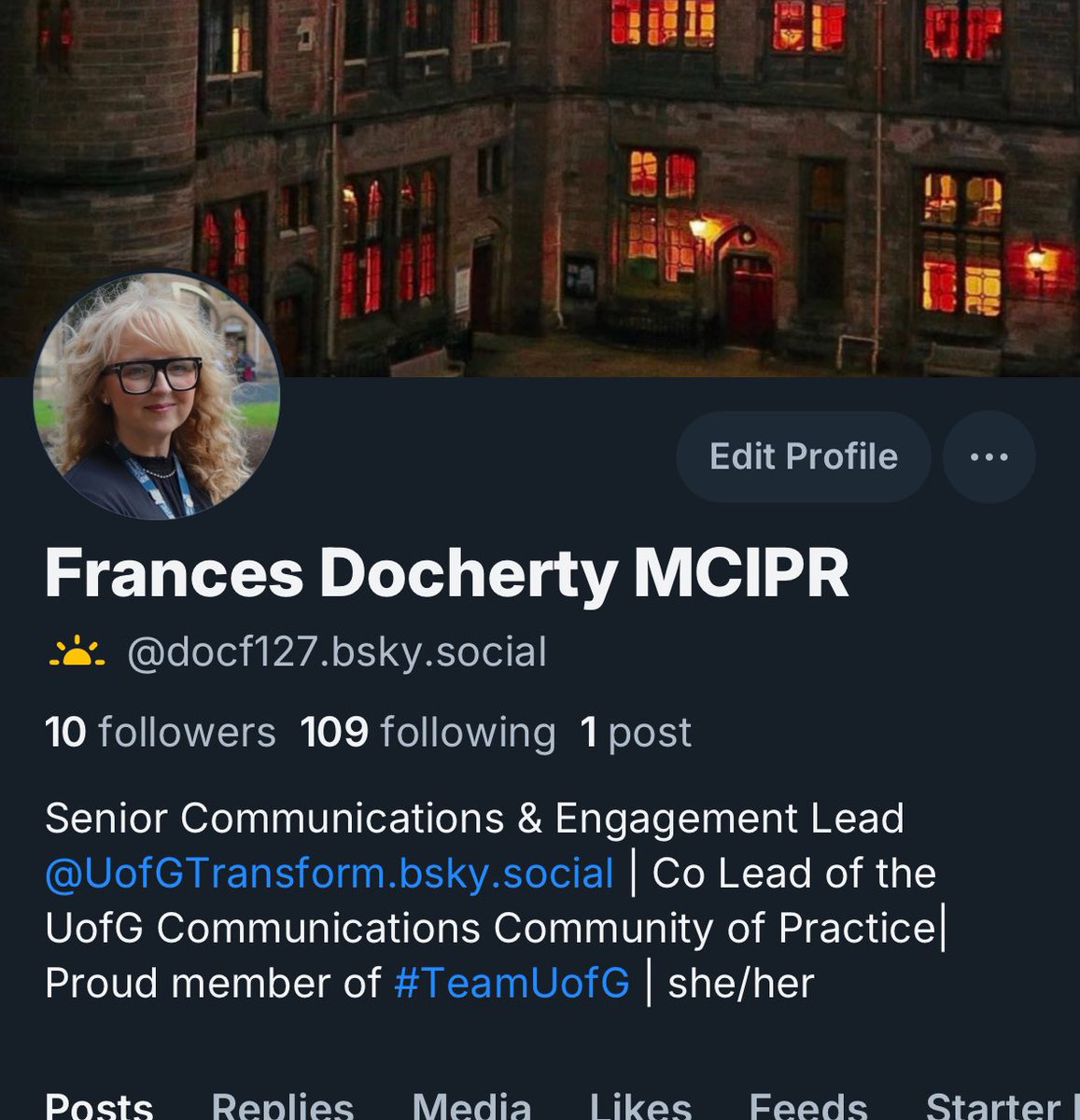 Frances Docherty MCIPR tweet media